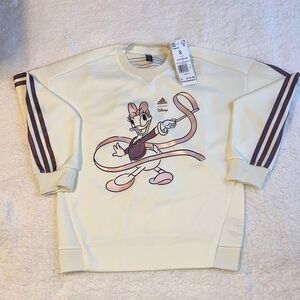 Adidas Cream Sweatshirt with Cartoon Character